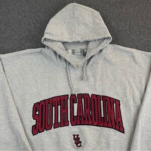 Vintage Y2K J. America University Of South Carolina USC Hoodie Mens 3XL Gray